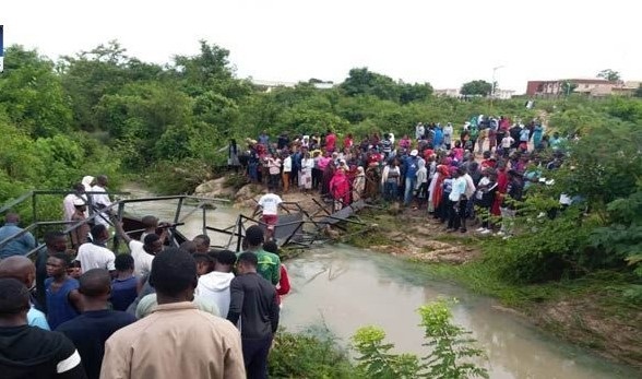 Abuja community link bridge collapse