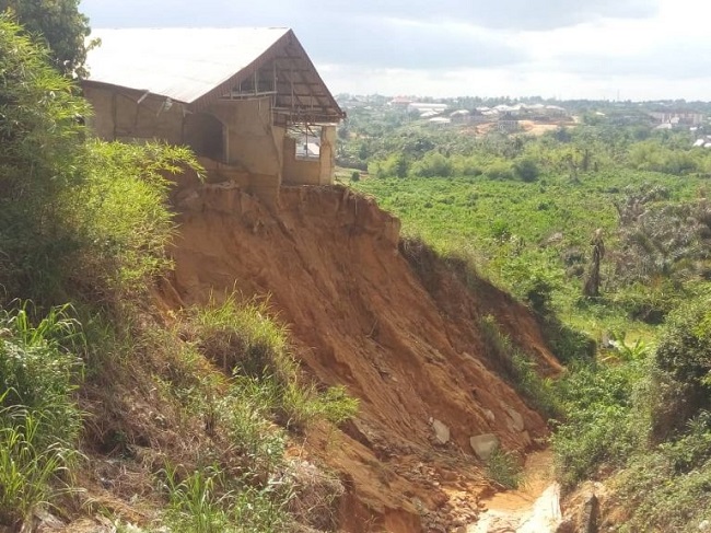 Cross River State erosion site