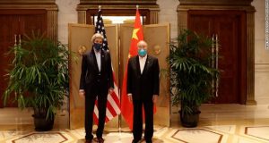 John Kerry and Xie Zhenhua