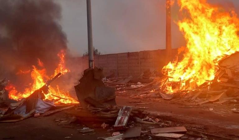 Clearing and burning of shanties