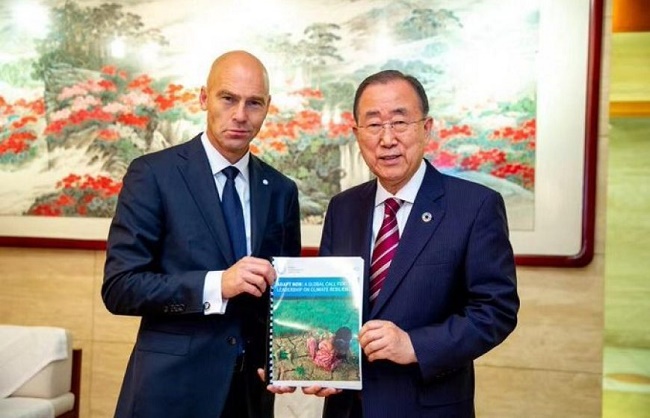 Patrick Verkooijen and Ban Ki-moon