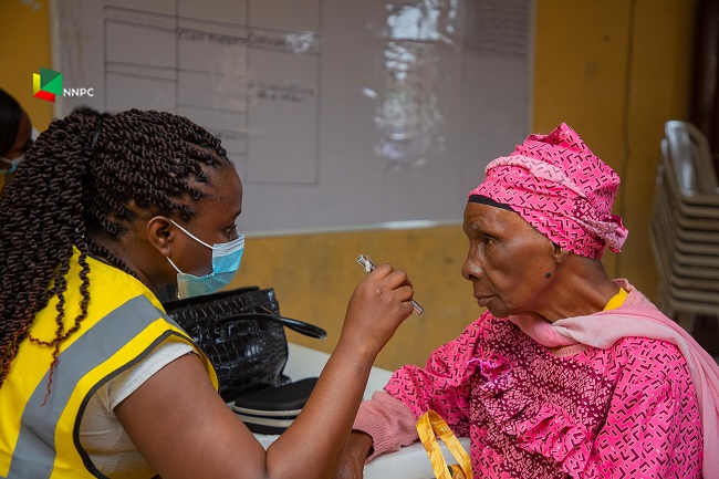 Free eye-care services offered as NNPC launches Vision First Programme in Lagos community