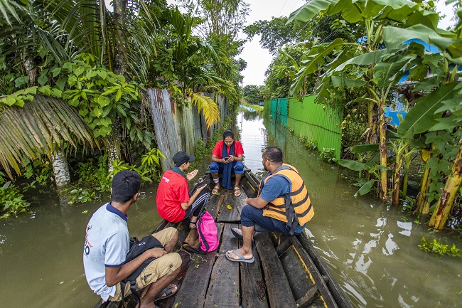 Families in Bangladesh forced to flee homes as floods wreak havoc
