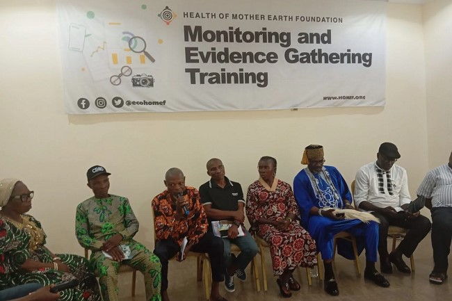 HOMEF enlightens Niger Delta communities on environmental monitoring